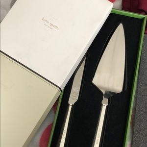 Kate Spade Mr. and Mrs. cake cutting utensils